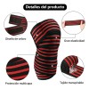 1 Par Vendas Para Rodilla Knee Wraps Elastica Rodilleras Gym