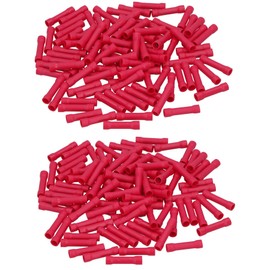 Insulated Straight Butt Connectors Electrical Crimps Terminals Red 200pc