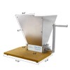 FERRODAY Malted Grain Mill - 2 Roller Stainless Steel Crusher,
