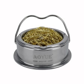 Aoyue Soldering Iron Tip Cleaner with Brass wire sponge, no water needed (TY-98)…