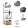 keomaisyto 4-Tier Elegant Ladder Shelf, Bathroom Storage Shelf, Ladder Bookshelf