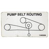Exmark 1-643339 Belt Routing Decal Lazer Z AC AS LC