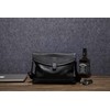 FSD.WG Men's Shoulder Bag, Messenger Bag, Genuine Leather, black a