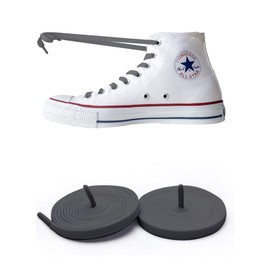 KONE Elastic Shoelaces, No Tie Shoelaces, gray