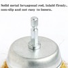 Hiqalty 6PCS Brass Wire Wheel Brush Kit for Drill,Crimped Cup