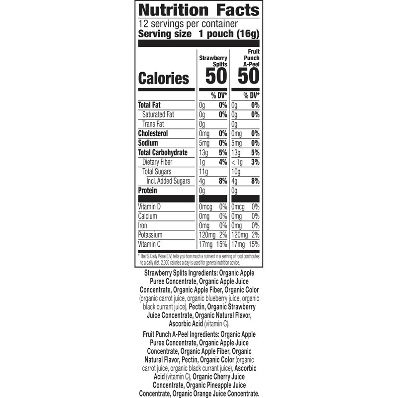 Annie's Organic Fruit Peel-A-Parts Fruit Flavored Snacks, Strawberry and Fruit