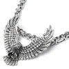 Schmuck-Checker Stainless Steel Pendant Eagle Solid Silver Eagle Necklace Byzantine
