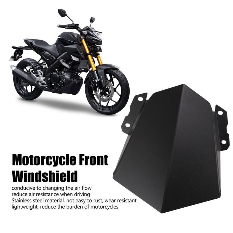 Motorcycle Front Windshield Stainless Steel Windshield Windscreen Deflector Protector Guard