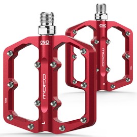 MoKo Mountain Bike Pedals, MTB Pedals, Flat Platform Pedals 9/16 in