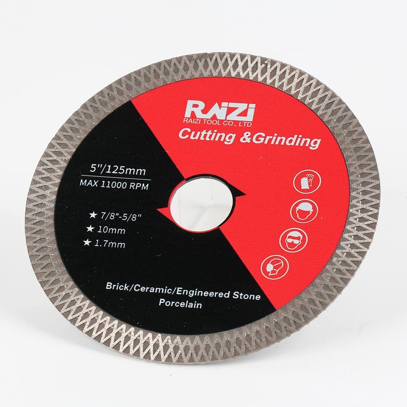 Raizi 125mm Diamond Tile Cutting Blade for Cutting Grinding Ceramic