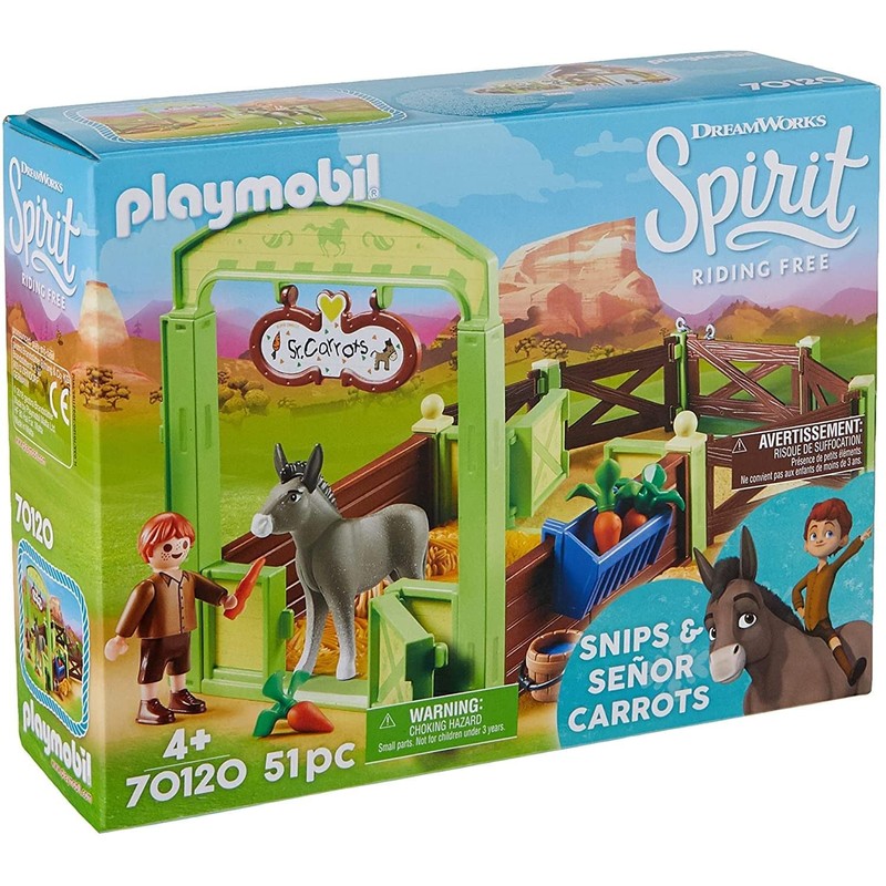 Playmobil 70120 Spirit Riding Free Snips & Señor Carrots with