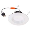 Topaz Round 6 Inch LED Recessed Retrofit Downlight, 8 W,