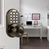 MiLocks TKK-02AQ Digital Door Knob Handle Lock with Electronic Keypad