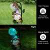 Maikall Rish Garden Gnomes Outdoor Statue with Solar Lights Welcome