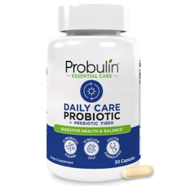Probulin Daily Care Probiotic Supplement, Digestive, Gut, and Immune Health Support Capsules for Men and Women, 10 Billion CFU, Vegan, 30 Count Bottle