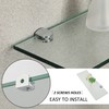 SAYAYO Floating Glass Shelves for Bathroom, 15 x 5 Inch