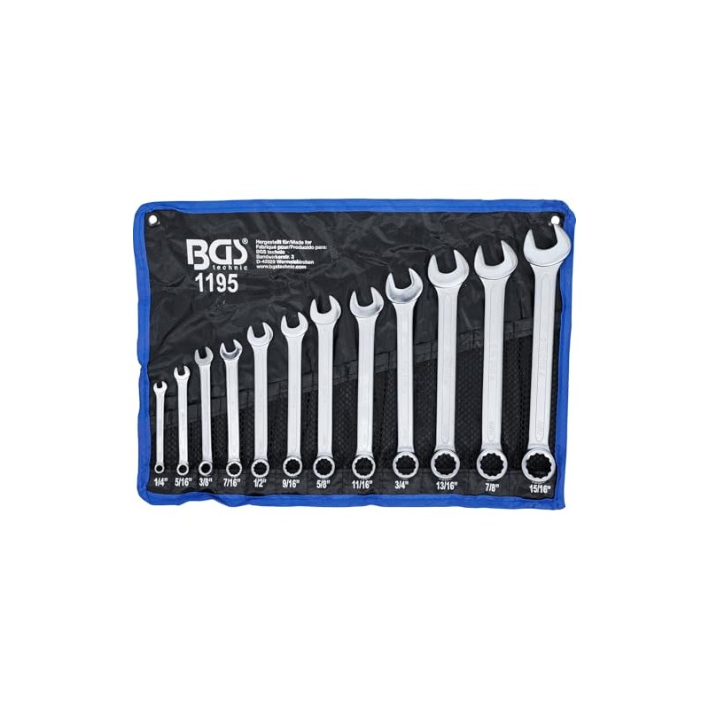 Inch Socket Spanner Set with Hexagonal Combination Spanner