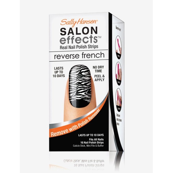 Sally Hansen Salon Effects ~ Reverse French ~ Real Nail Polish Strips ~ Horse A-Round 004 by Salley