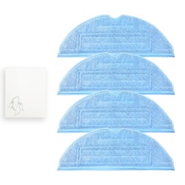 Mop Cloth for S7 MaxV Ultra / S7 MaxV Plus / S7 MaxV / S7 MaxV / S7+ / S7 Fast Vibration Washable Compatible Microfiber Mop (Pack of 4)
