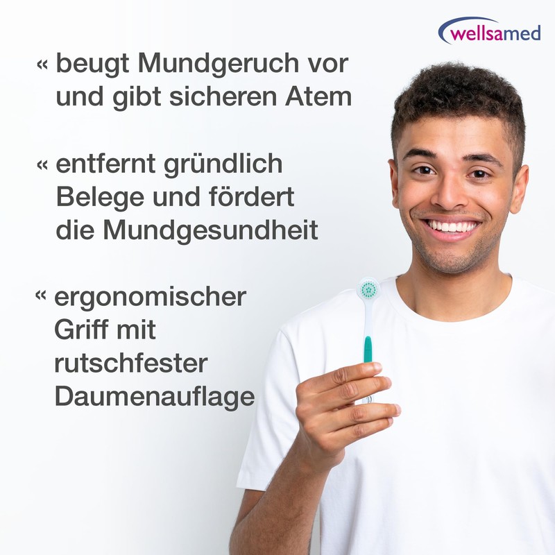 Wellsamed Tongue Brush Tongue Brush for Effective Fighting of Tongue