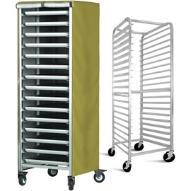 Wulbesin Bread Pan Rack Cover,28" Lx23 Wx64 H (Khaki, 28 “ x 23 ” x 64 ")