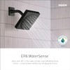 Moen S6365EPBL Voss 6" Single-Function Eco-Performance Rainshower Showerhead with Immersion