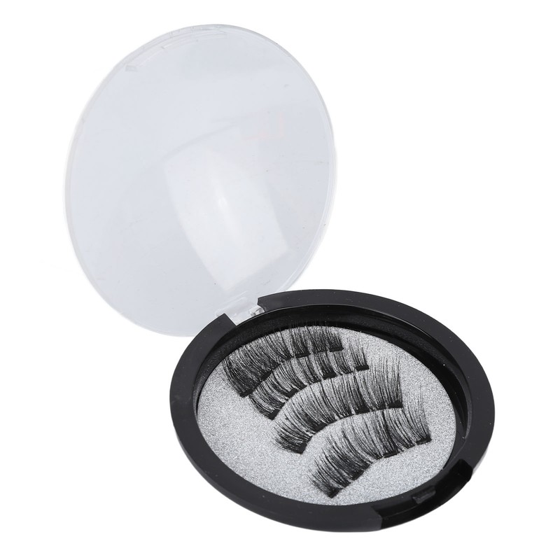 4pcs Magnetic Eyelashes Glue Free Magnetic Eyelash Clip Eyelashes Thick