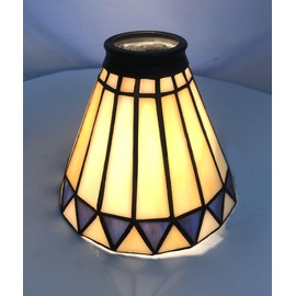 NADUOXRK Tiffany Style Stained Glass Lampshade, Replacement Lamp Shades with Fan Light, Wall Lamp and Chandeliers, 5.5-Inches Dia