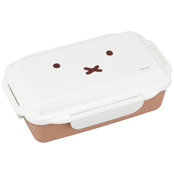 Kutsuwa Miffy Sealed 4-Closure Single Tier Bento Box