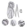 Minkissy 3pcs Satin Bonnet for Women Hair Dreadlocks Band Sleep