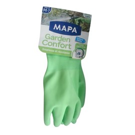 Mapa Garden Comfort Latex Gardening Glove with Bamboo and Cotton Inner - Soft and Absorbent - Size 7/M