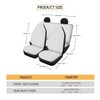Qpednta Gray Leopard 12 Pack Car Seat Covers Set -