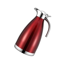 KICHOUSE 1.5l Thermal Flask Insulated Kettle Stainless Steel Water Bottle Double-wall Vacuum Pot Leak-proof Home Office Use