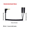 Kework Coiled 3.5mm 1 to 2 Way Splitter Cable, 90