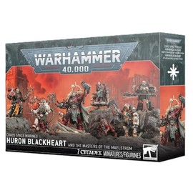 Warhammer 40,000 Huron Blackheart and The Masters of The Maelstrom 7 Miniatures Chaos Space Marines Red Corsairs Characters
