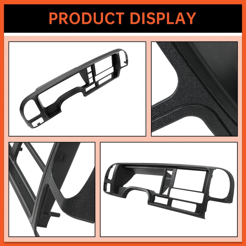 ECOTRIC Double Din Dash Panel Compatible with 1995-2002 GMC Truck