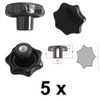 Pack of 5 – Grip Nut M10 Diameter 50 mm