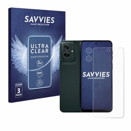 Savvies Screen Protectors for Motorola Moto G55 (Display + Camera) Screen Protector Ultra Transparent Pack of 6