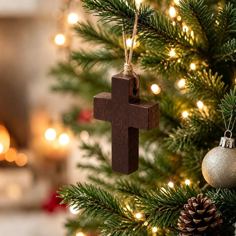120PCS Small Wooden Cross, 6 Colors Mini Wooden Crosses for