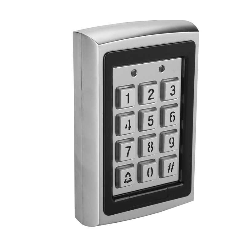 125KHz Top Metal RFID Card Reader Password Door Access Control