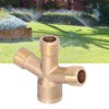 Shanrya Brass Adapter, Cross Hose Splitter Garden Hose M14 Thread