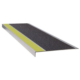 Wooster Brush - 311YB4 - Yellow/Black, Extruded Aluminum Stair Tread Cover, Installation Method: Fasteners, 48 in Width