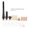 Welding Torch Accessories Kit Glass Cup Nozzle Welder Consumables for