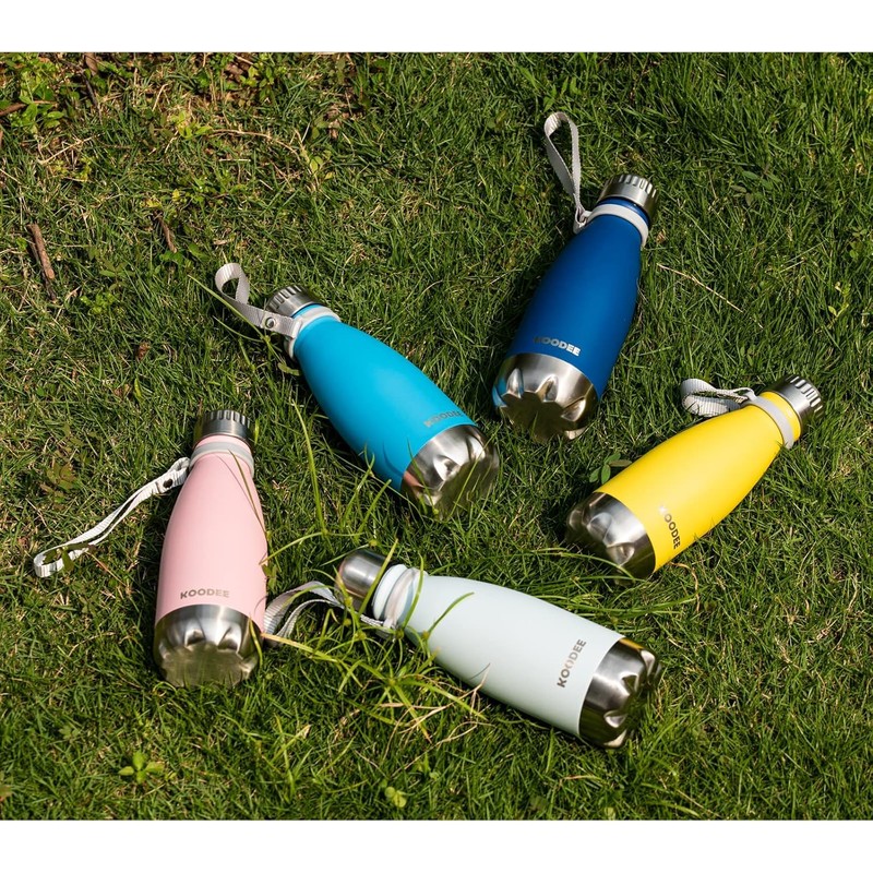 koodee 12 oz Stainless Steel Water Bottle Double Wall Vacuum