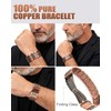 Copper Bracelet for Men, 99.99% Pure Copper Jewelry Cross Magnetic