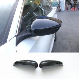 ZiWen Sport Carbon Fiber Gloss Black Door Rearview Mirror Cover Trim For Honda Accord 2018-2025 (Gloss Black)