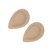LALAFINA 1pair Khaki Waterdrop Forefoot Cushions for High-heeled Shoes Pad