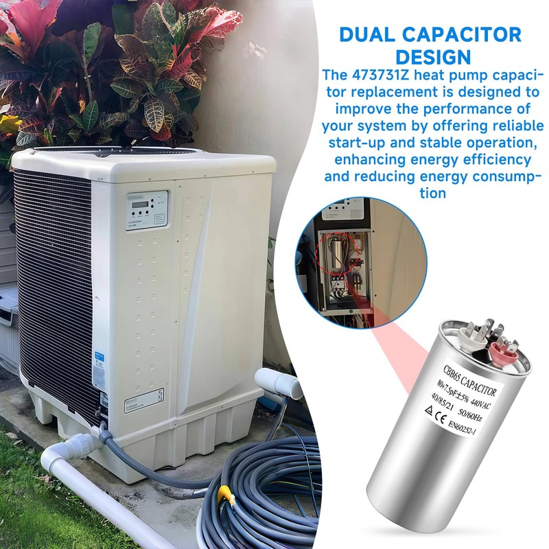 473731Z Heat Pump Capacitor Compatible with Pentair UltraTemp