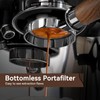 VINATO 51 mm Bottomless Portafilter - Stainless Steel Filter Holder