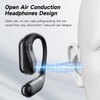 Open Ear Clip Wireless Earbuds Bone Conduction Headphones, Bluetooth 5.4,